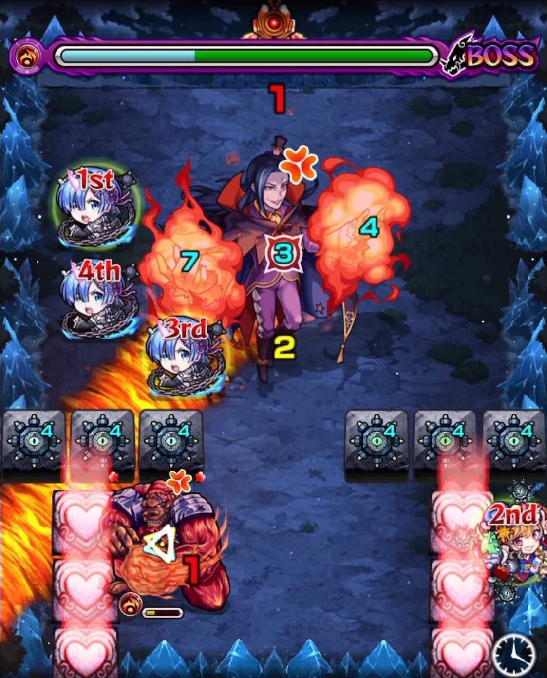 ロズワール ボス1 地雷展開後