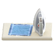 アイロンのブルーの画像