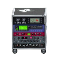 エフェクターラックのおなじみのロゴの画像