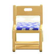 がくしゅうチェアのブルー(座面)の画像