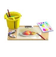 おえかきセットの静物画の画像