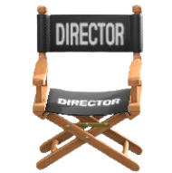 ディレクターズチェアのディレクターブラックの画像