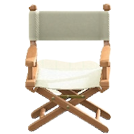 ディレクターズチェアのナチュラルホワイトの画像