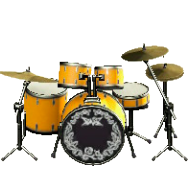 ドラムセットのハードロゴの画像