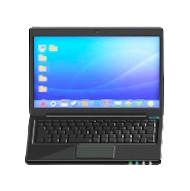 ノートパソコンのデスクトップの画像