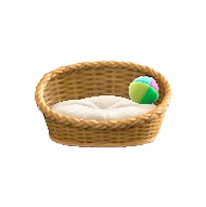 ペットのベッドのホワイトの画像