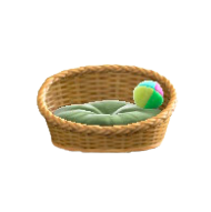 ペットのベッドのモスグリーンの画像