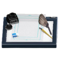 まんがかセットの白紙の画像