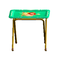 TVトレイのグリーンの画像