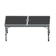 アウトドアテーブルのブラック(テーブル)の画像