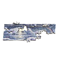 つくりかけのパズルのスノーの画像