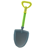 カラフルなスコップのブラックの画像