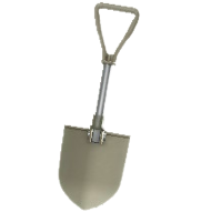 アウトドアなスコップのベージュの画像