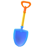 カラフルなスコップのブルーの画像