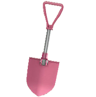 アウトドアなスコップのピンクの画像