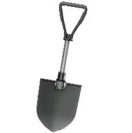 アウトドアなスコップのブラックの画像