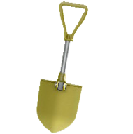 アウトドアなスコップのイエローの画像