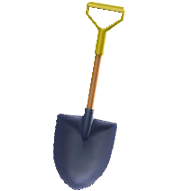 スコップのイエローの画像