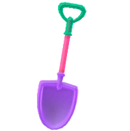 カラフルなスコップのパープルの画像