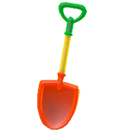 カラフルなスコップのレッドの画像