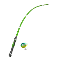 おサカナつりざおのグリーンの画像