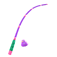 カラフルなつりざおのパープルの画像