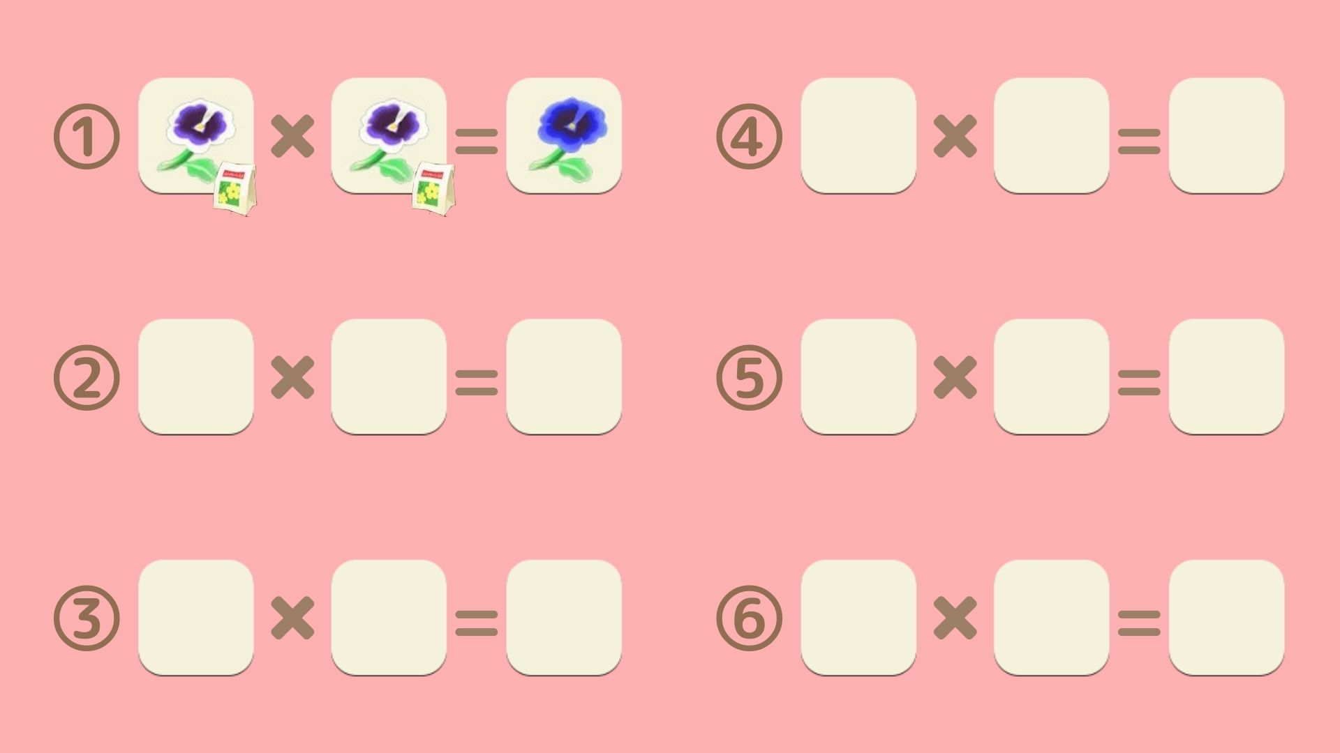 青いパンジーの交配手順