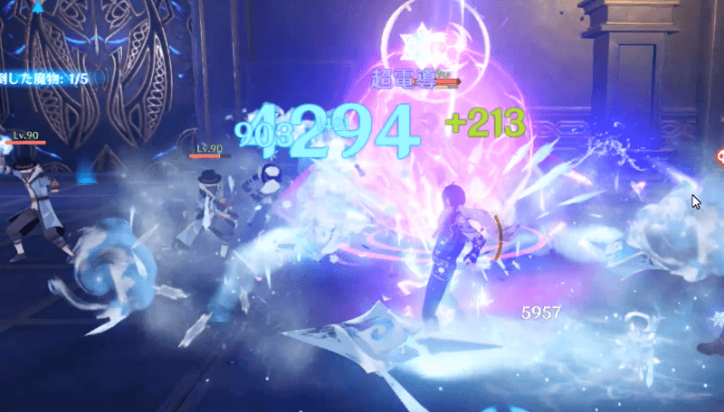 雷バリアの破壊