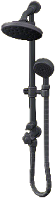 シャワーセットのブラックの画像