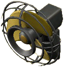 かべかけせんぷうきのブラックの画像