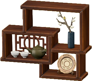 オリエンタルなかざりだなのブラウンの画像