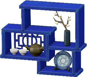 オリエンタルなかざりだなのブルーの画像