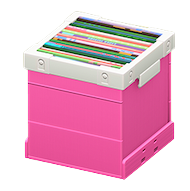 レコードボックスのピンクの画像
