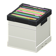 レコードボックスのホワイトの画像