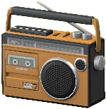 ラジカセのオレンジの画像