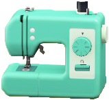 ミシンのグリーンの画像