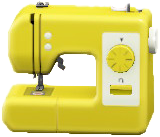 ミシンのイエローの画像