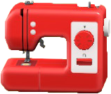 ミシンのレッドの画像