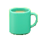 マグカップのライトブルーの画像