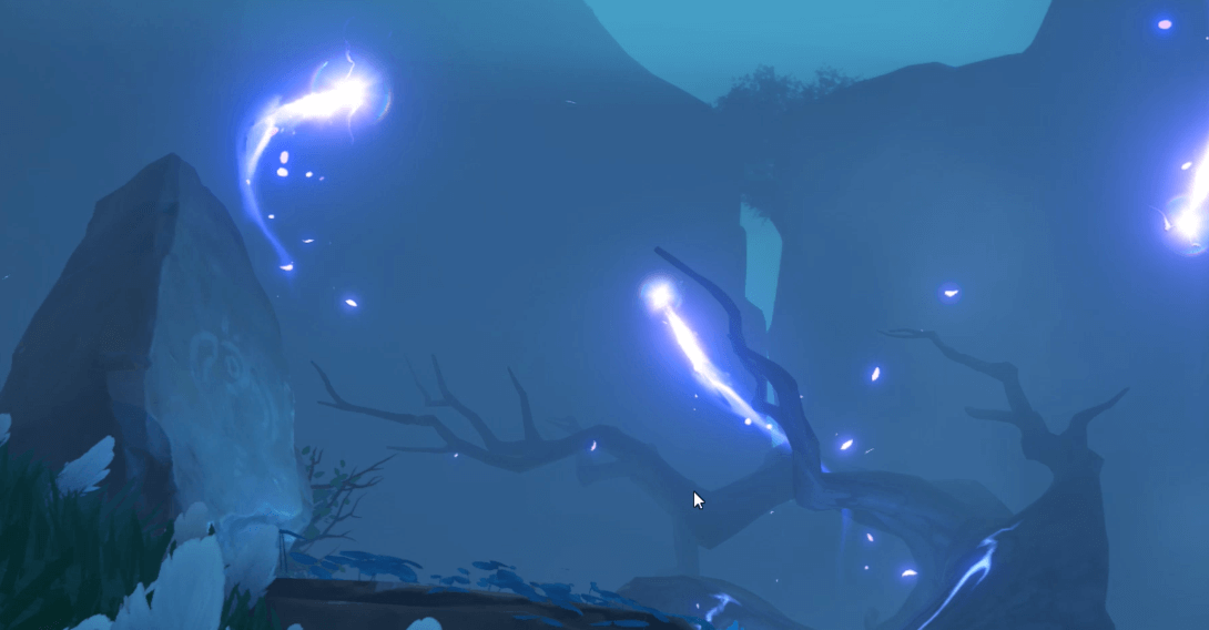 羽毛が飛んでいく