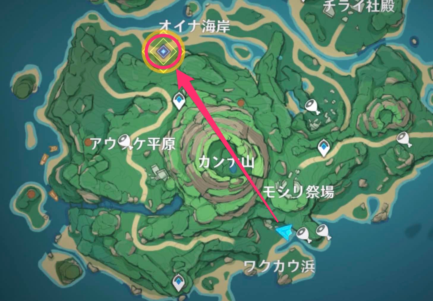 オイナ海岸に行く