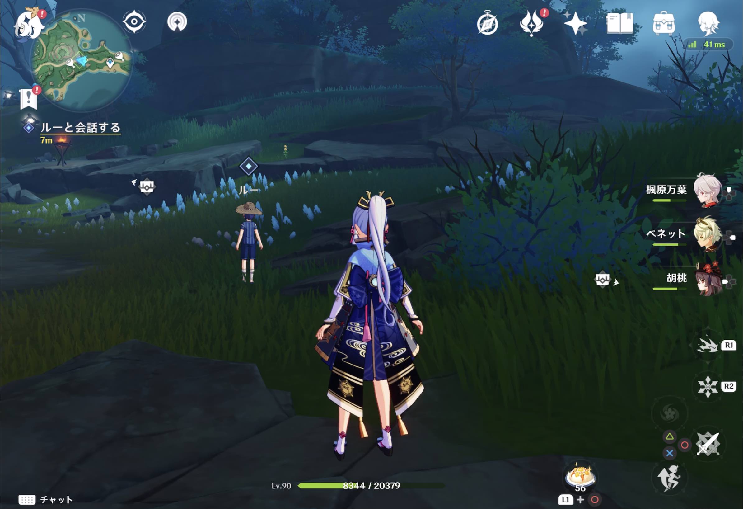 ルーと会話する