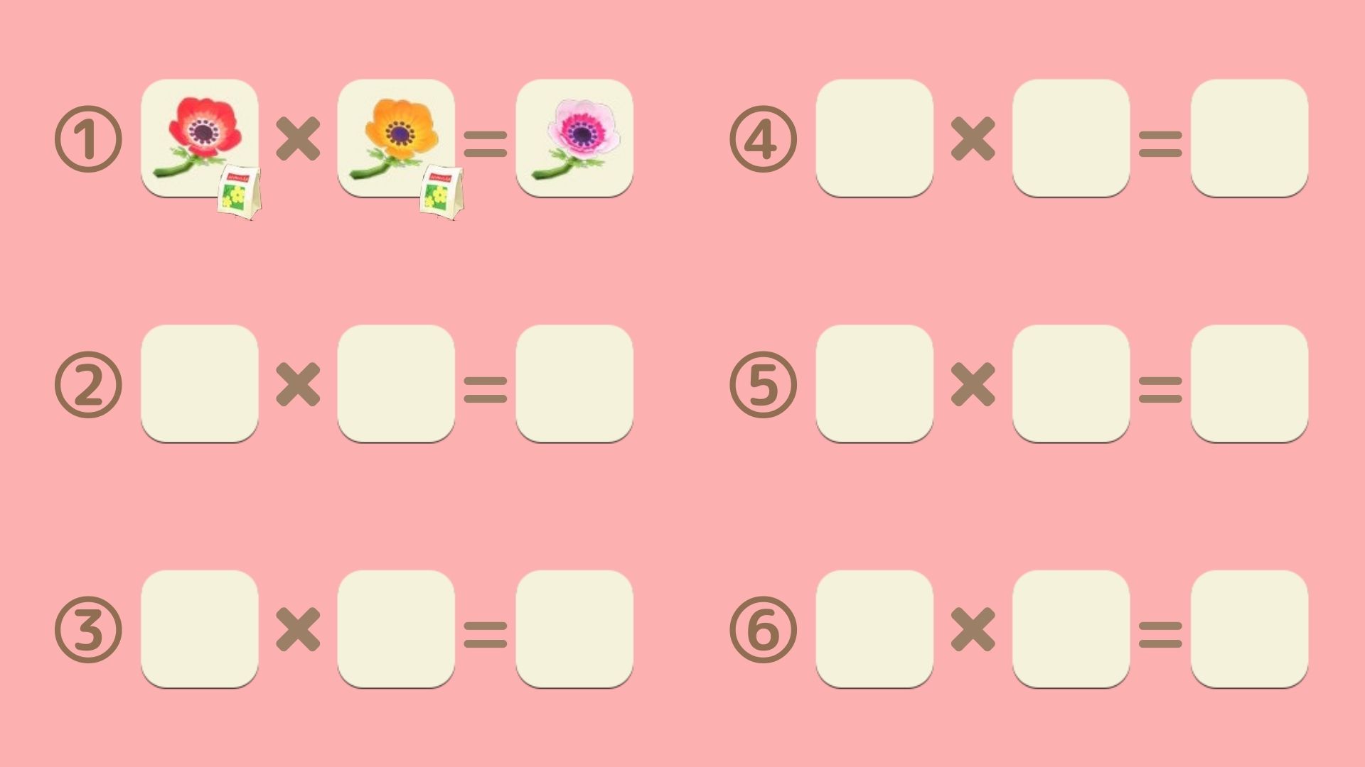 ピンクのアネモネ