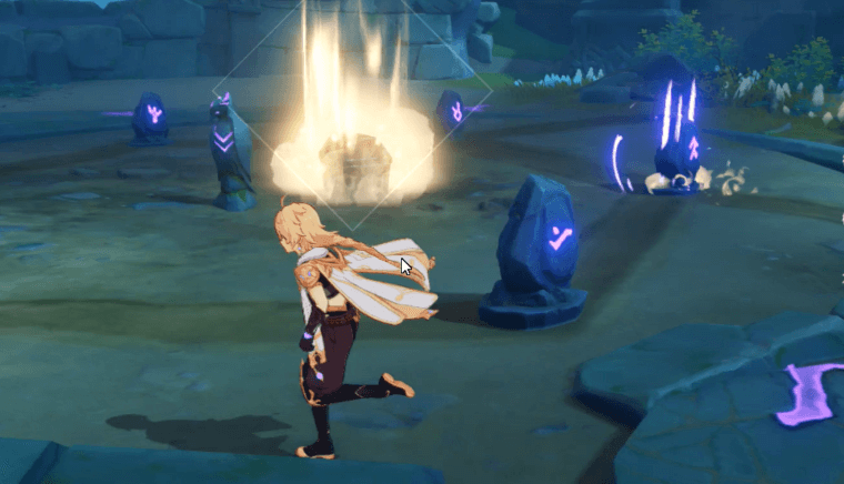 パズルギミックをとく