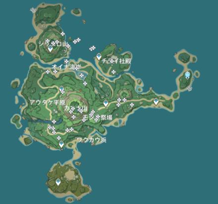 ユウトウタケ（マッピング）