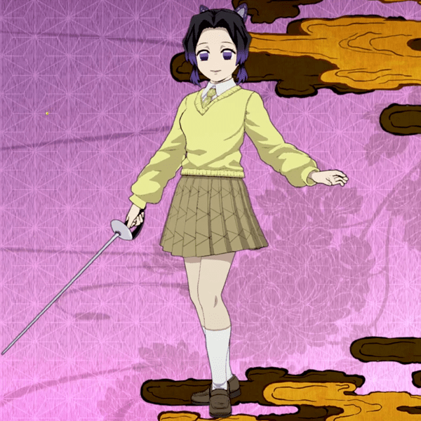 【キメツ学園・胡蝶しのぶ】キメツ学園の学生服の衣装画像