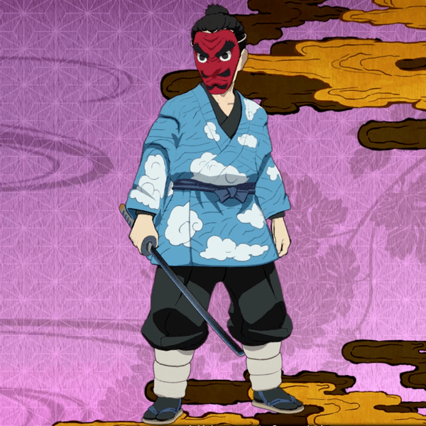 【鱗滝左近次】着物(過去)の衣装画像