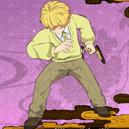 【キメツ学園・我妻善逸】キメツ学園の学生服の衣装画像