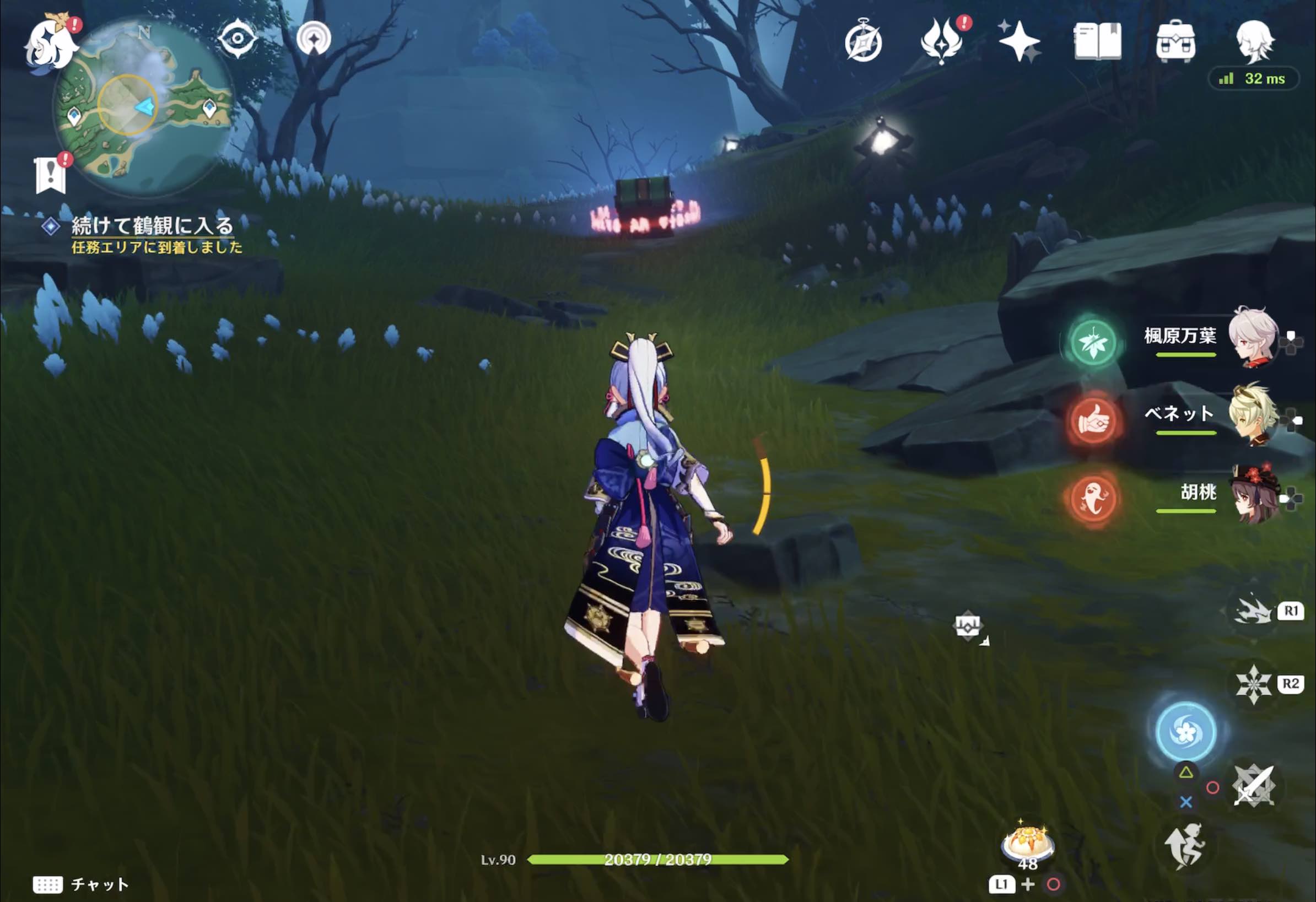 続けて鶴観に入る