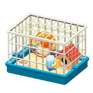 ハムスターのかごのブルーの画像